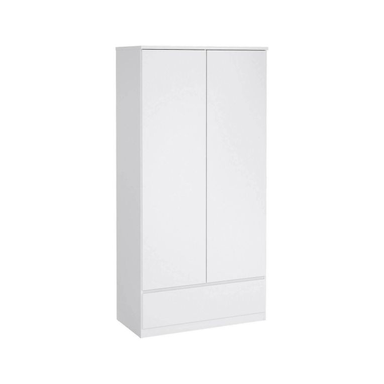 Guardaroba con appendiabiti bianco lucido 98x200h cm - Kab