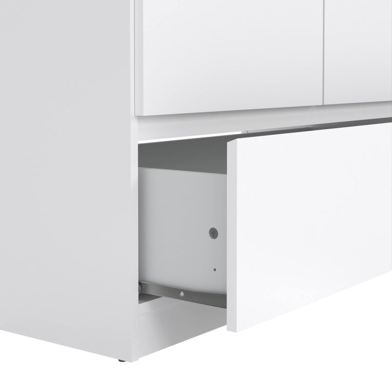 Guardaroba con appendiabiti bianco lucido 98x200h cm - Kab