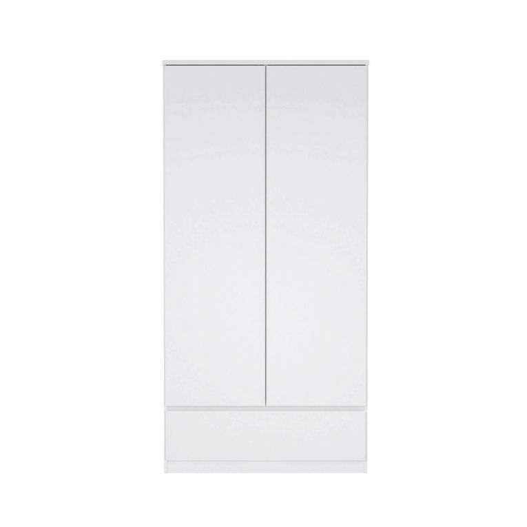 Guardaroba con appendiabiti bianco lucido 98x200h cm - Kab