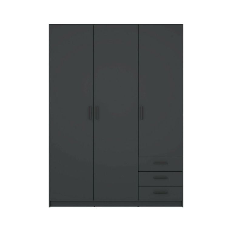 Guardaroba con appendiabiti grigio 147x200h cm - Simeon