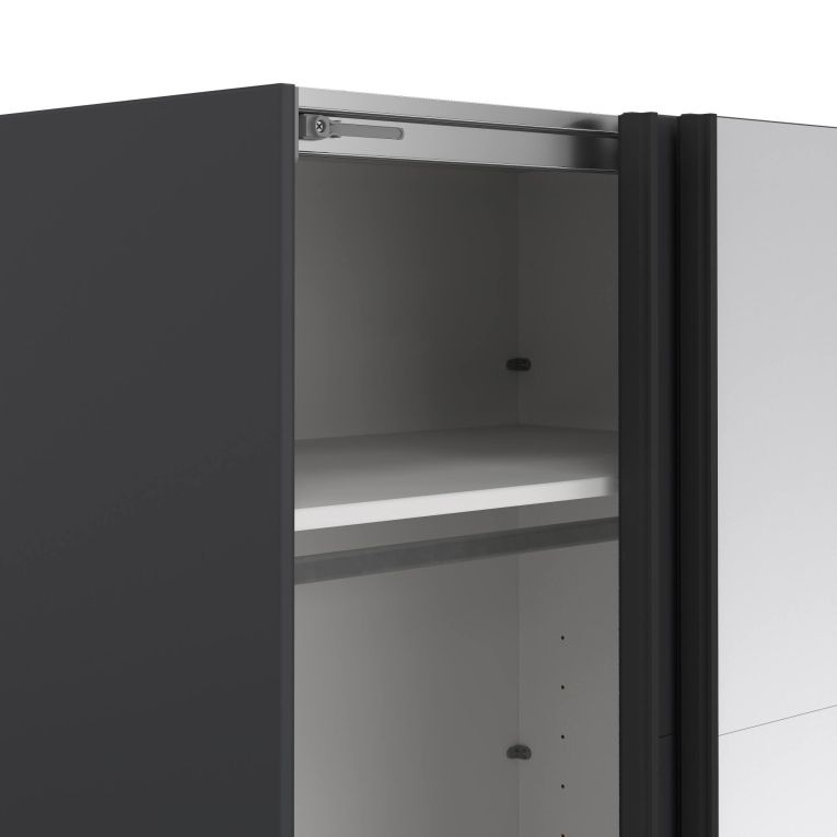 Guardaroba con appendiabiti grigio 178x220h cm - Malakas