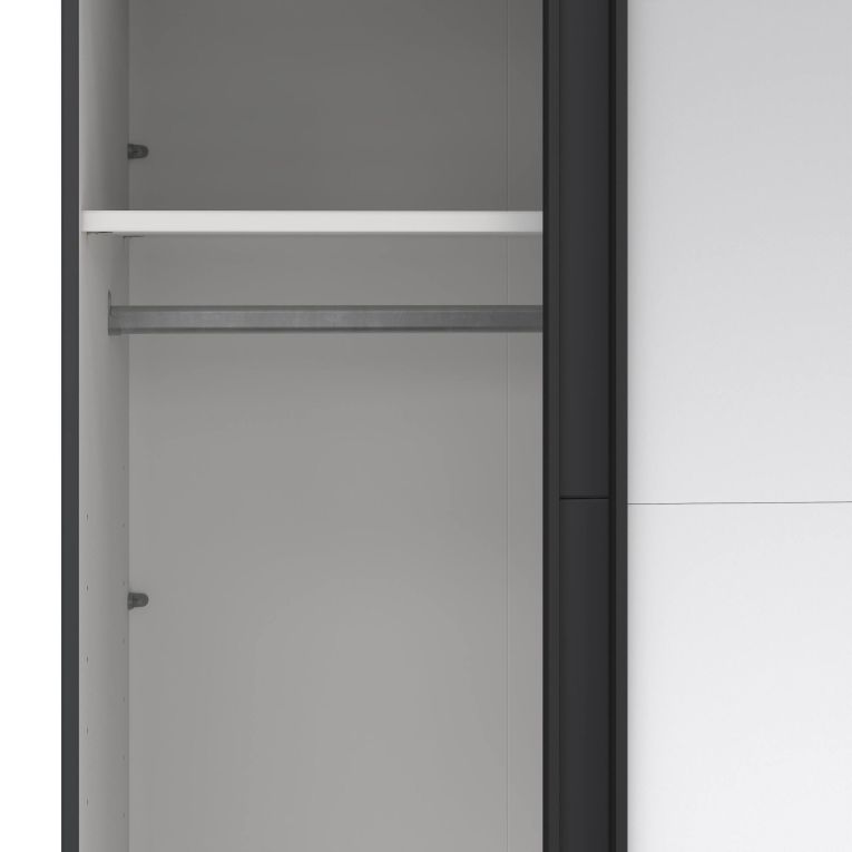 Guardaroba con appendiabiti grigio 178x220h cm - Malakas