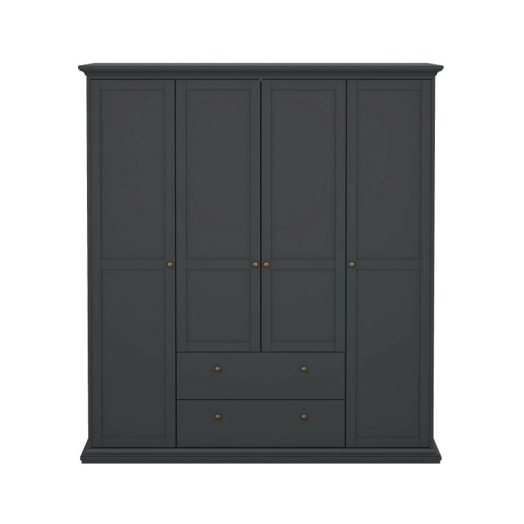 Guardaroba con appendiabiti grigio 181x200h cm - Amarena