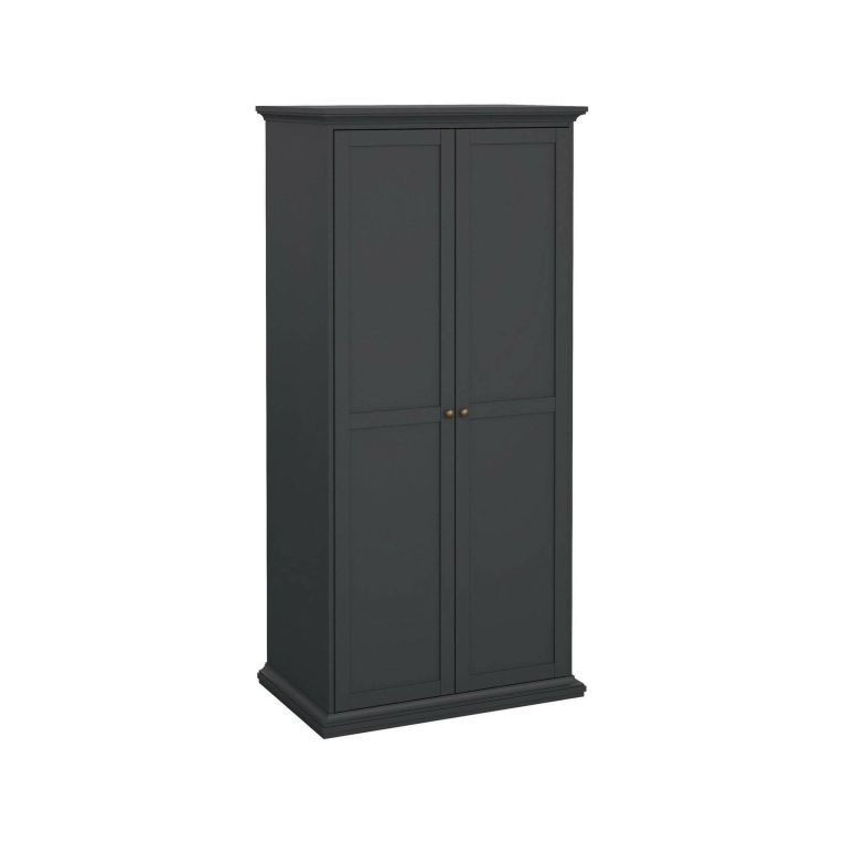 Guardaroba con appendiabiti grigio 96x200h cm - Albiolo