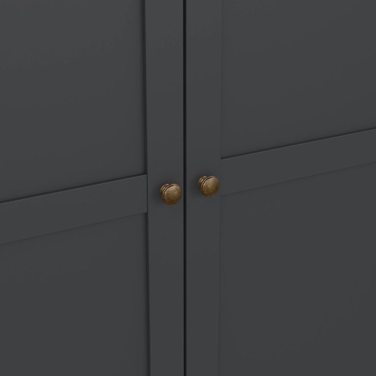 Guardaroba con appendiabiti grigio 96x200h cm - Albiolo
