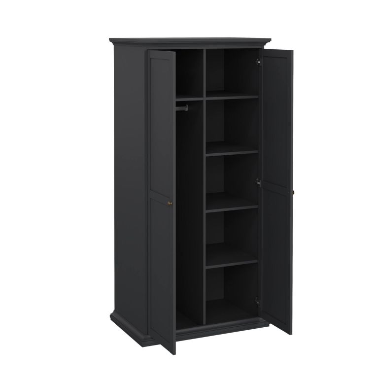 Guardaroba con appendiabiti grigio 96x200h cm - Albiolo