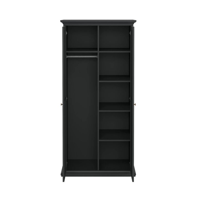 Guardaroba con appendiabiti grigio 96x200h cm - Albiolo
