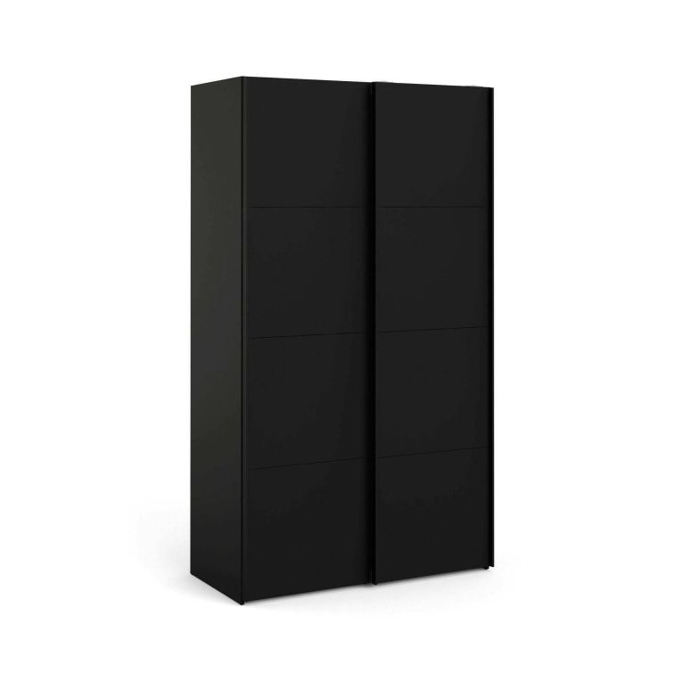 Guardaroba con appendiabiti nero 122x220h cm - Adria