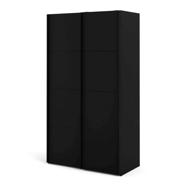 Guardaroba con appendiabiti nero 122x220h cm - Adria
