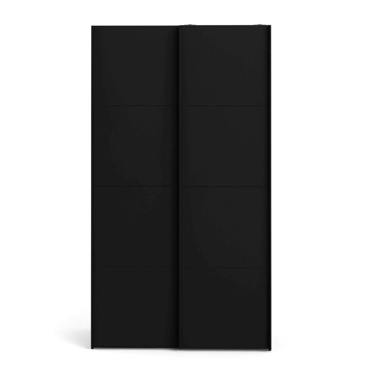 Guardaroba con appendiabiti nero 122x220h cm - Adria