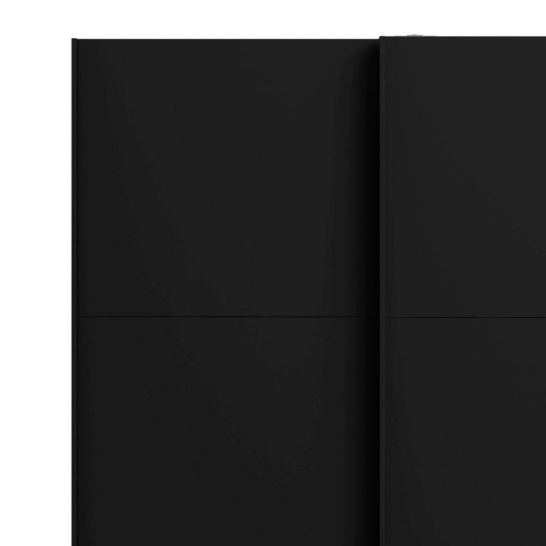 Guardaroba con appendiabiti nero 122x220h cm - Adria