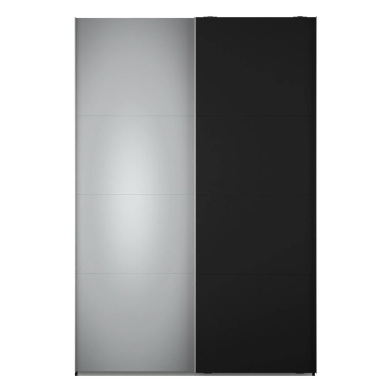 Guardaroba con appendiabiti nero 150x218h cm - Alfano