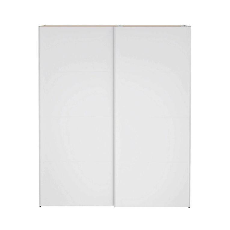 Guardaroba con appendiabiti nero e bianco lucido 182x220h cm - Taxus