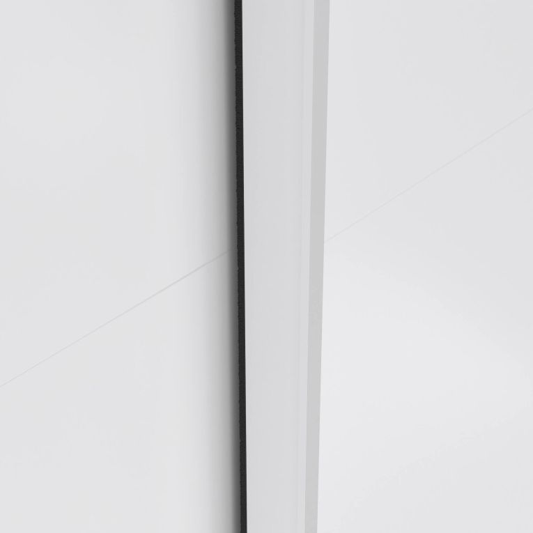 Guardaroba con appendiabiti nero e bianco lucido 182x220h cm - Taxus