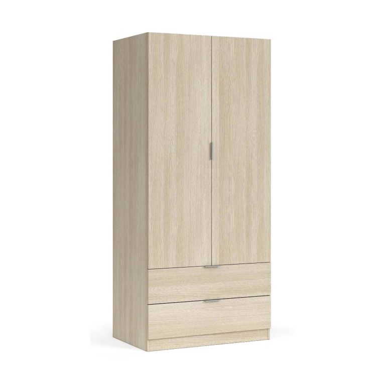 Guardaroba con appendiabiti quercia 81x180h cm - Appadu