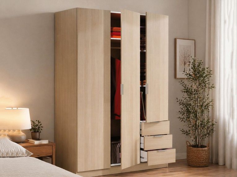 Guardaroba con appendiabiti rovere 121x180h cm - Astuzzia