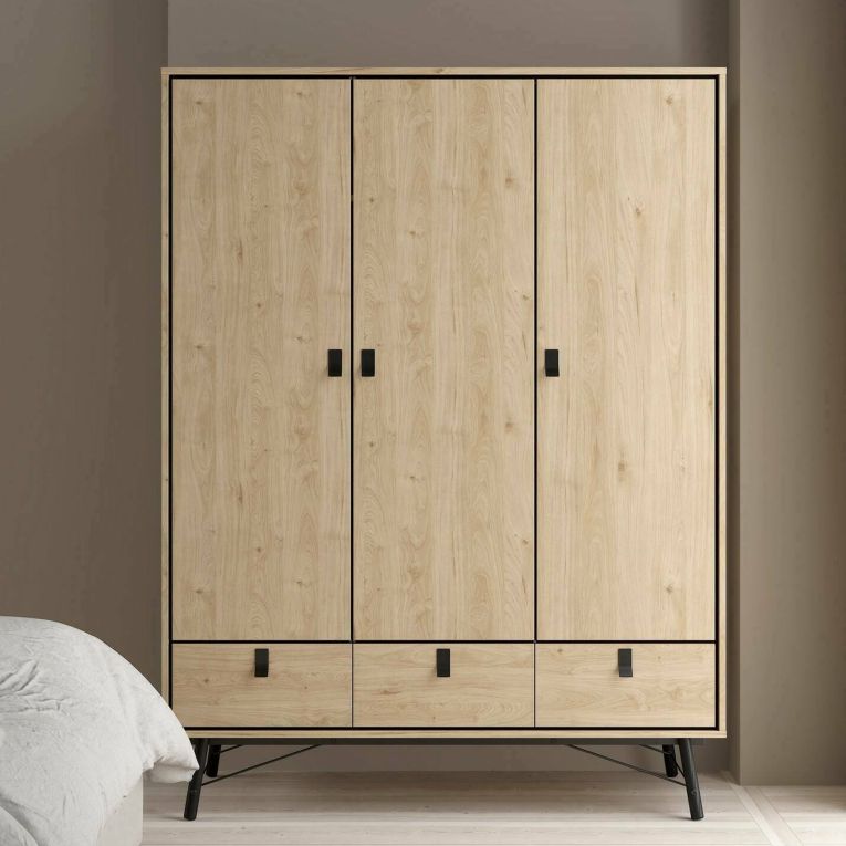 Guardaroba con appendiabiti rovere 150x200h cm - Zerbo