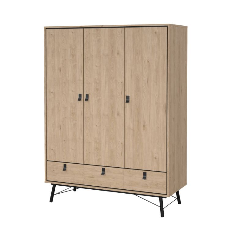 Guardaroba con appendiabiti rovere 150x200h cm - Zerbo