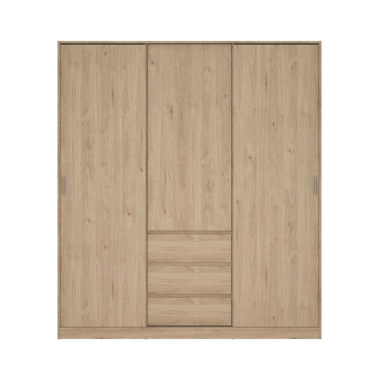 Guardaroba con appendiabiti rovere 177x200h cm - Mathieu