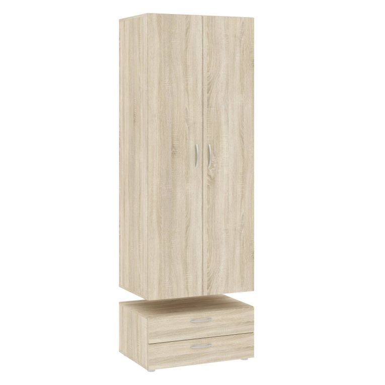 Guardaroba con appendiabiti rovere 74x214h cm - Buriasco