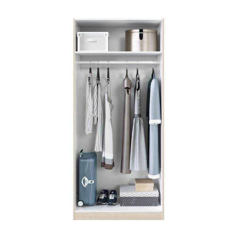 Guardaroba con appendiabiti rovere 82x180h cm - Avik