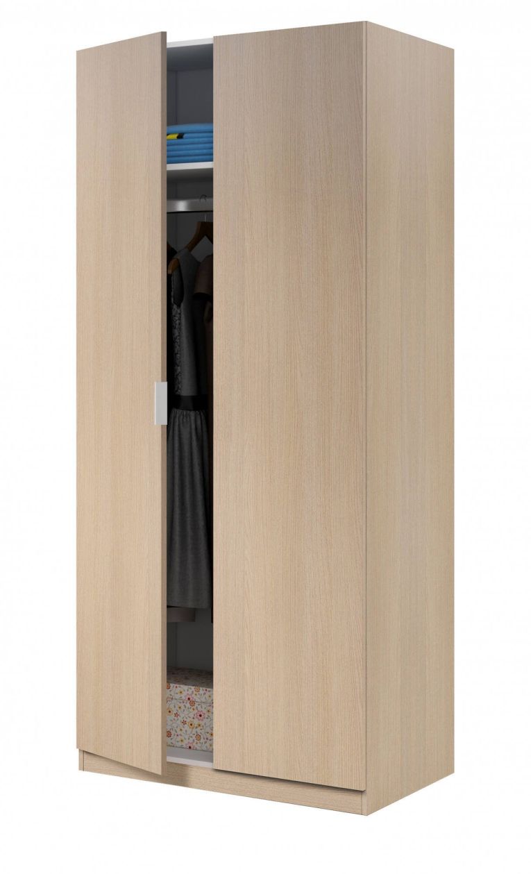 Guardaroba con appendiabiti rovere 82x180h cm - Avik