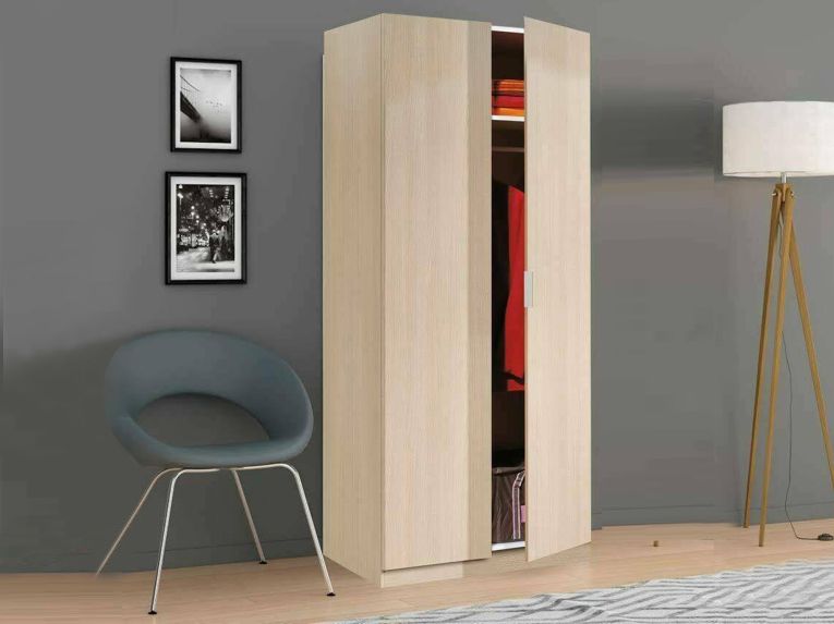 Guardaroba con appendiabiti rovere 82x180h cm - Avik