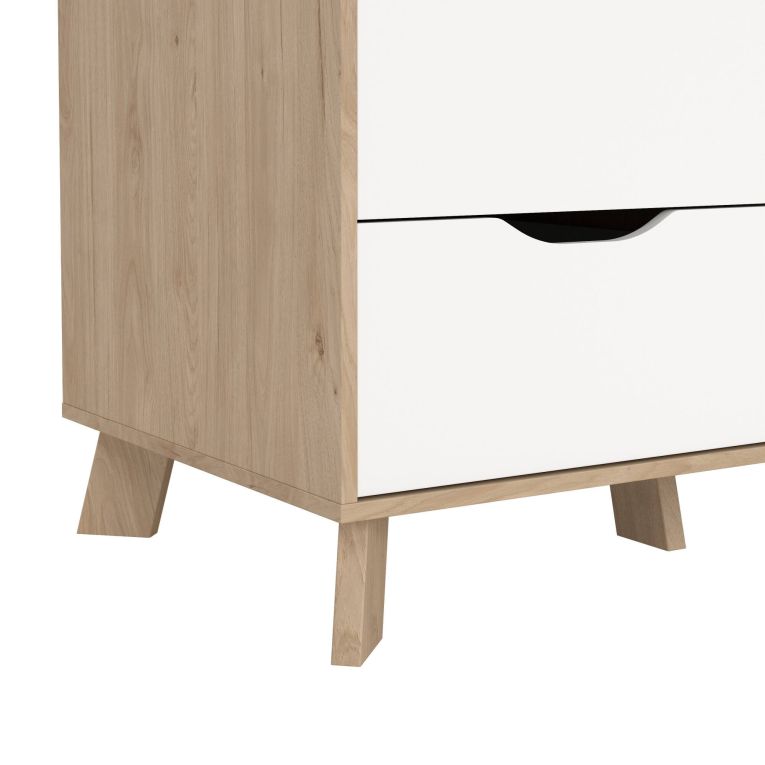 Guardaroba con appendiabiti rovere e bianco 147x201h cm - Pyarr