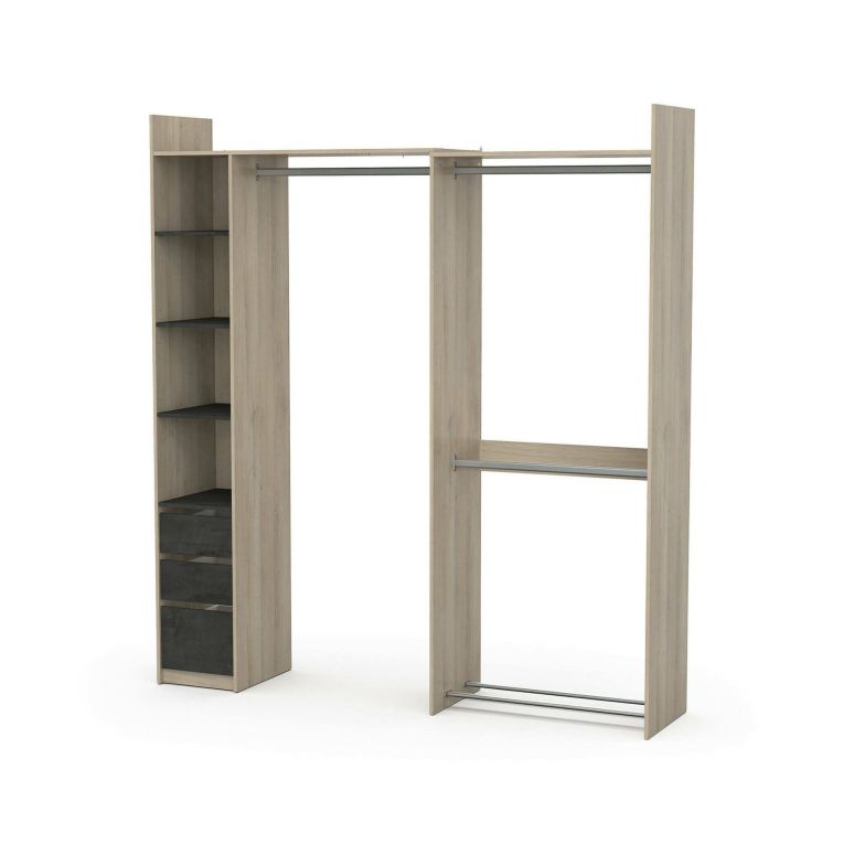 Guardaroba con cassetti rovere 199x218h cm - Battuda