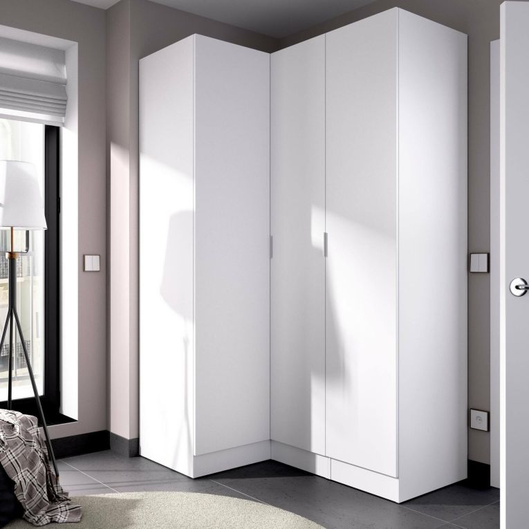 Guardaroba con ripiani regolabili bianco 133x184h cm - Australia