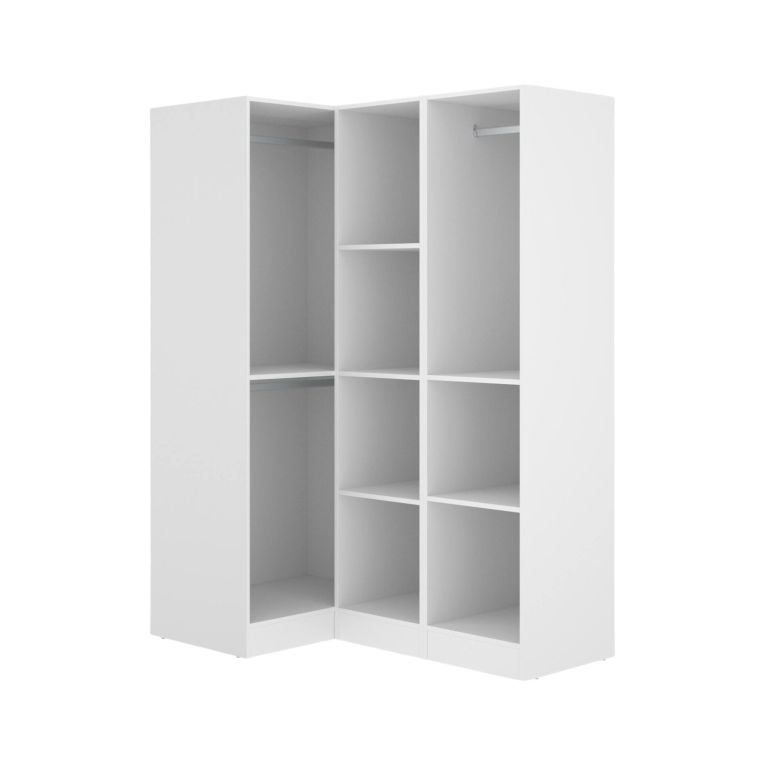 Guardaroba con ripiani regolabili bianco 133x184h cm - Australia
