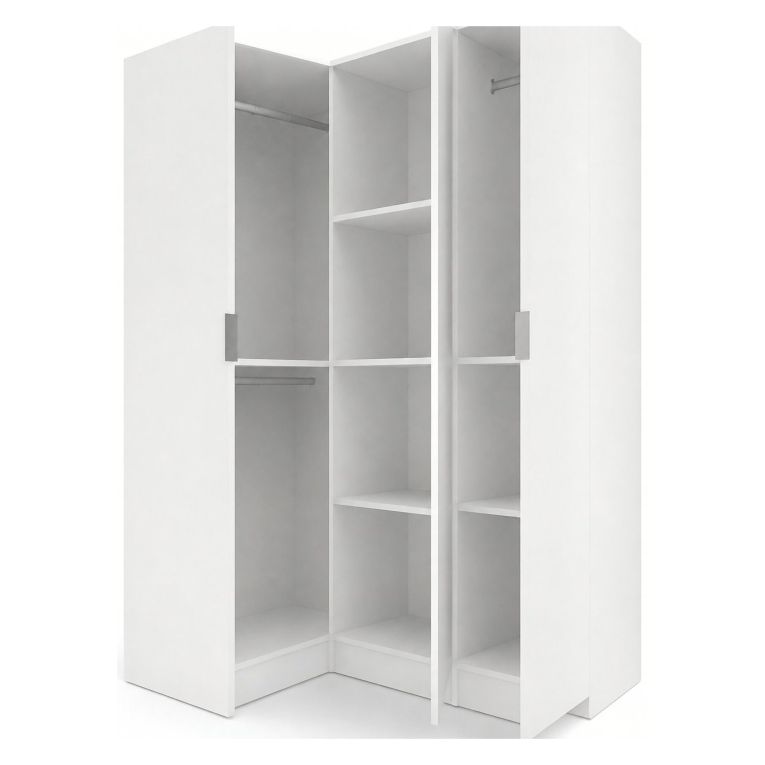 Guardaroba con ripiani regolabili bianco 133x184h cm - Australia