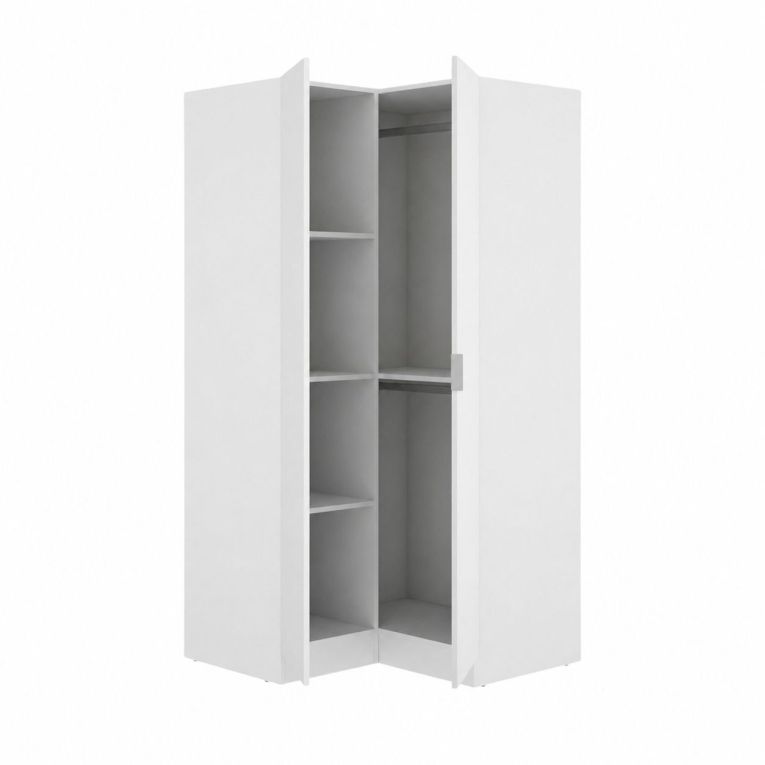 Guardaroba con ripiani regolabili bianco 90x184h cm - Aser