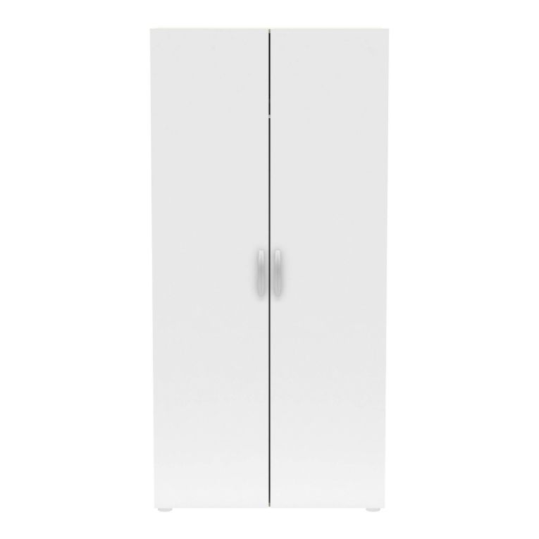 Guardaroba con ripiani regolabili rovere e bianco opaco 79x165h cm - Ockhi