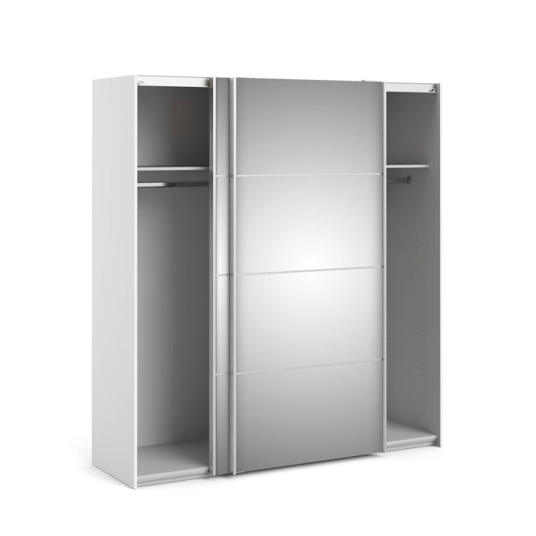 Guardaroba con specchio bianco 182x201h cm - Bema