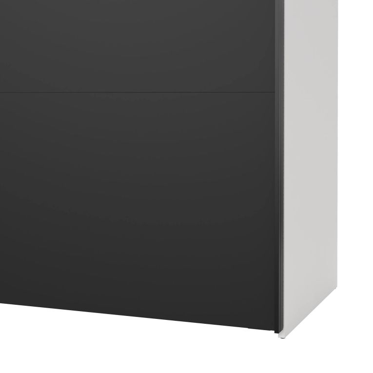 Guardaroba con specchio bianco e nero 182x220h cm - Taxus