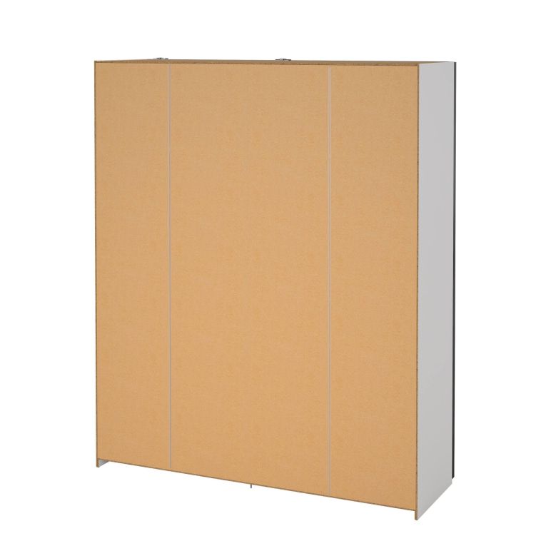 Guardaroba con specchio bianco e nero 182x220h cm - Taxus