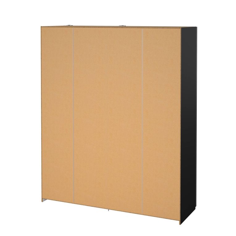 Guardaroba con specchio nero 182x220h cm - Taxus