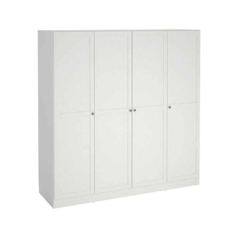 Guardaroba grande 4 ante bianco 195x200h cm - Presidenti