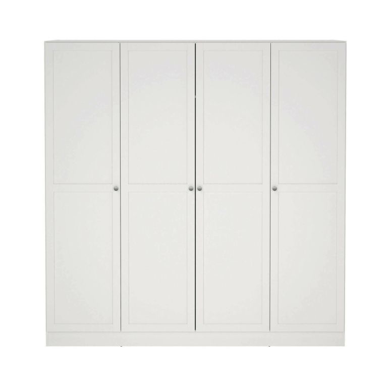 Guardaroba grande 4 ante bianco 195x200h cm - Presidenti