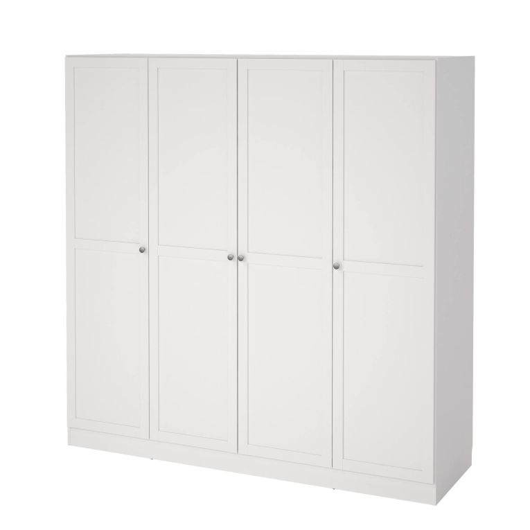 Guardaroba grande 4 ante bianco 195x200h cm - Presidenti