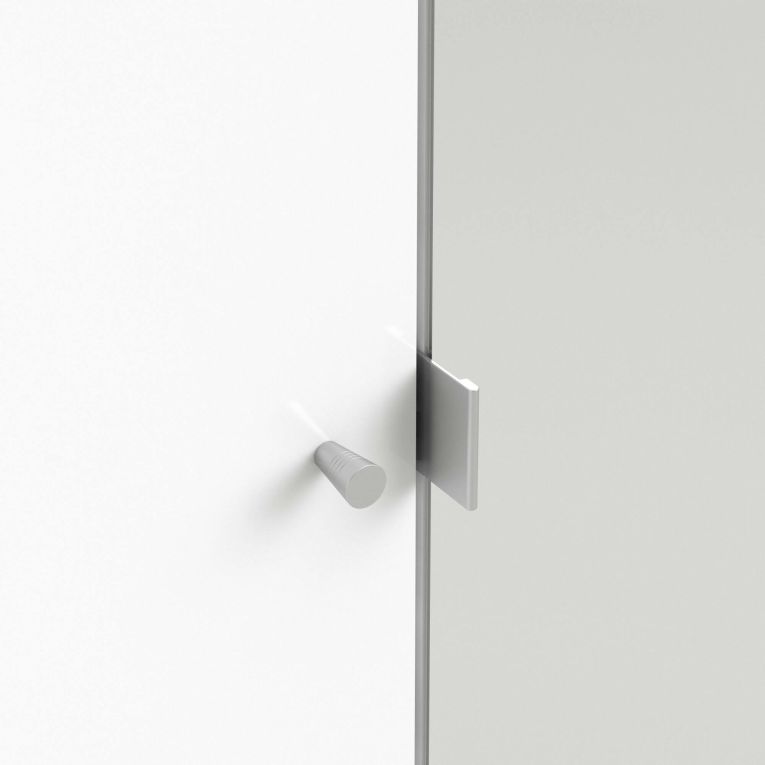 Guardaroba grande 4 ante bianco lucido 195x218h cm - Keila