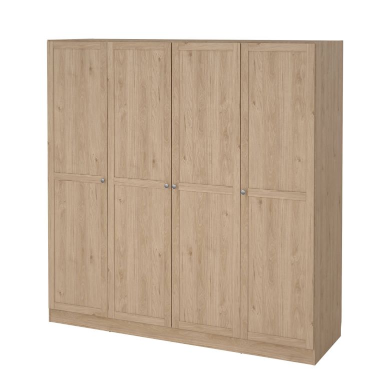 Guardaroba grande 4 ante rovere 195x200h cm - Presidenti