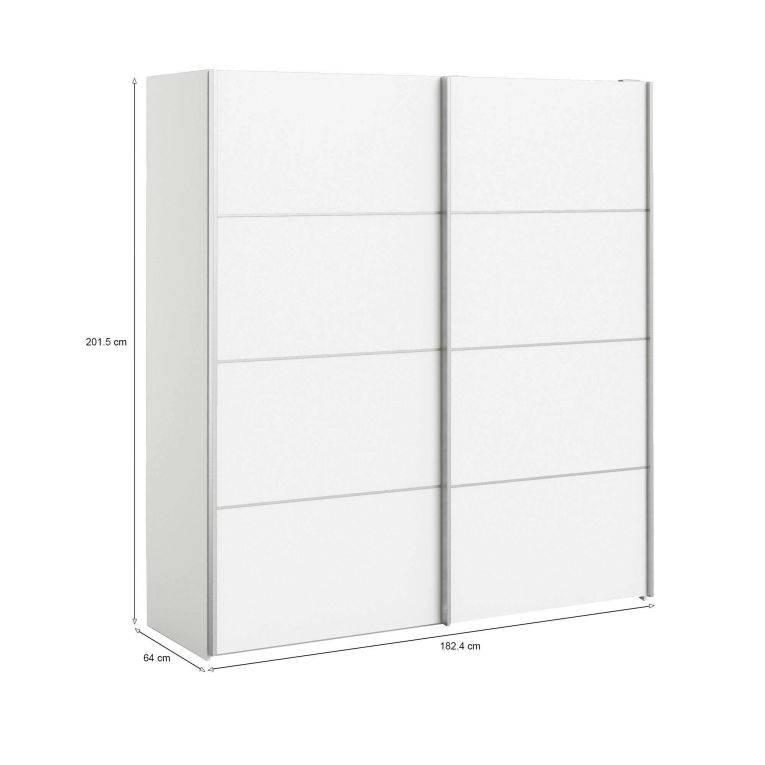 Guardaroba grande bianco 182x201h cm - Attilio
