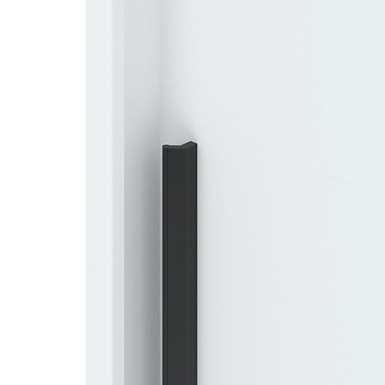 Guardaroba Grande Bianco 5 Ripiani Appendiabiti 205x205h cm, Apertura Scorrevole - Lesitoto