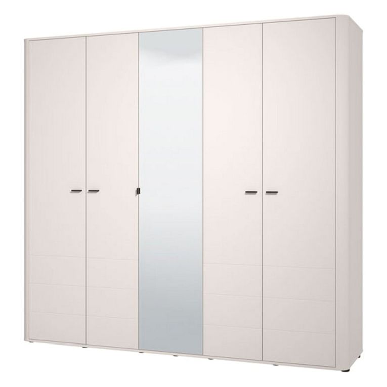 Guardaroba Grande Bianco Crema 6 Ripiani Appendiabiti 224.5x210.5h cm, 9 Vani - Orsogna