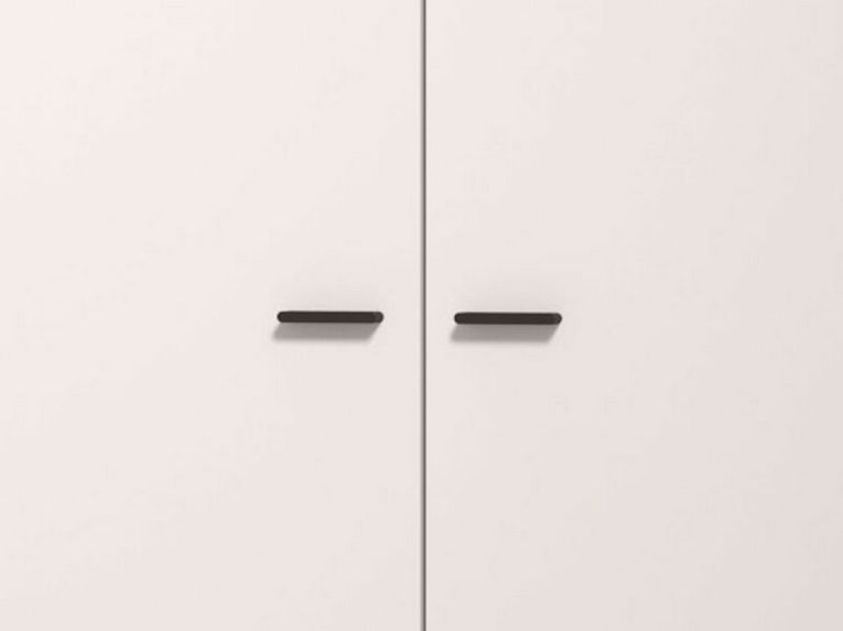 Guardaroba Grande Bianco Crema 6 Ripiani Appendiabiti 224.5x210.5h cm, 9 Vani - Orsogna