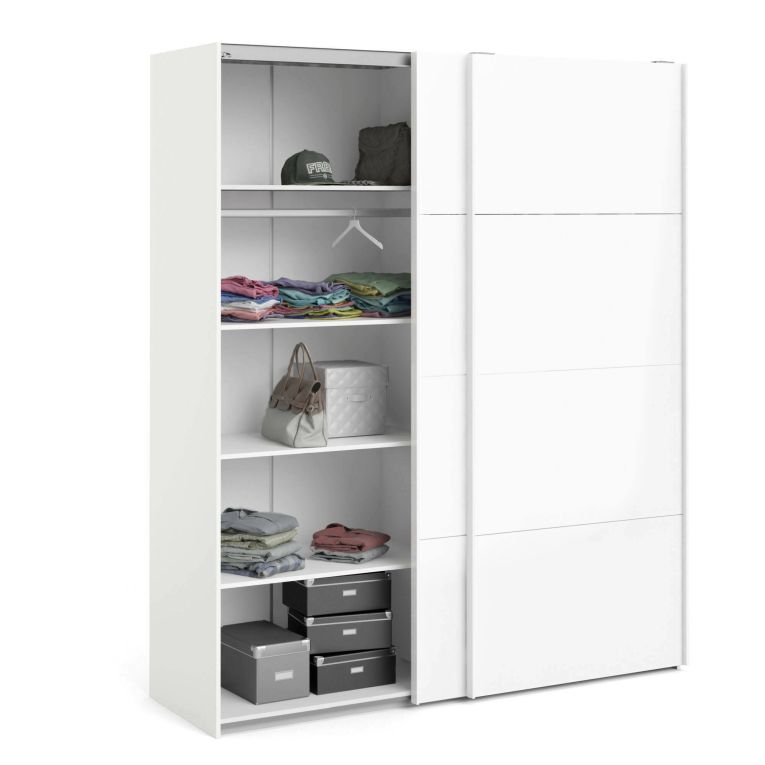 Guardaroba grande bianco lucido 182x220h cm - London