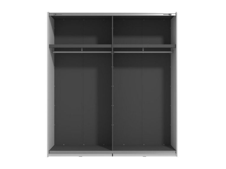 Guardaroba Grande Bianco Opaco 2 Ripiani Appendiabiti 195x218h cm, 2 Ante - Cariano