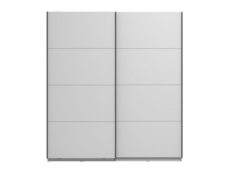 Guardaroba Grande Bianco Opaco 2 Ripiani Appendiabiti 195x218h cm, 2 Ante - Cariano